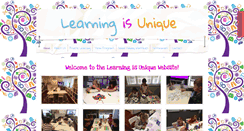 Desktop Screenshot of learningisunique.com