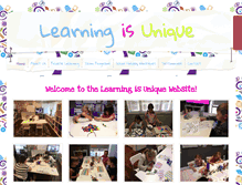 Tablet Screenshot of learningisunique.com